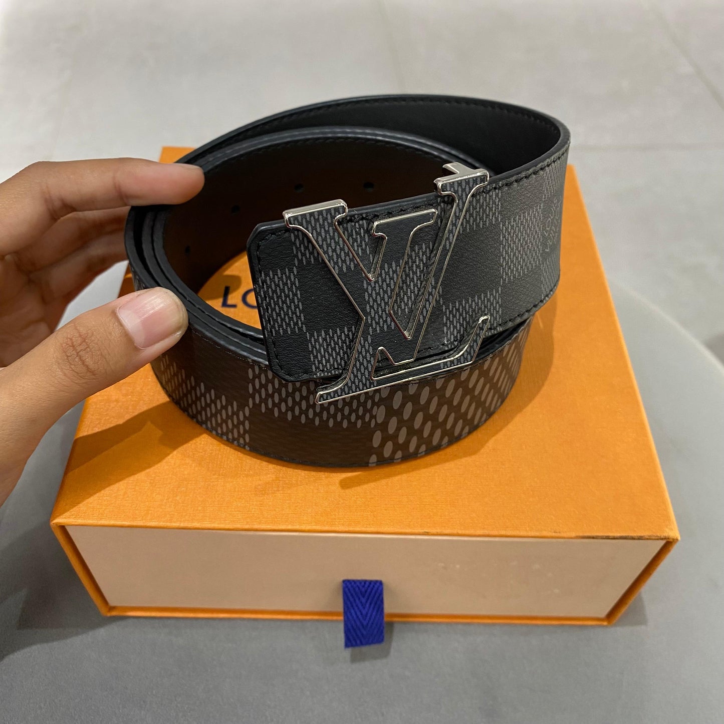 DAMIER BELT 3D BLACK