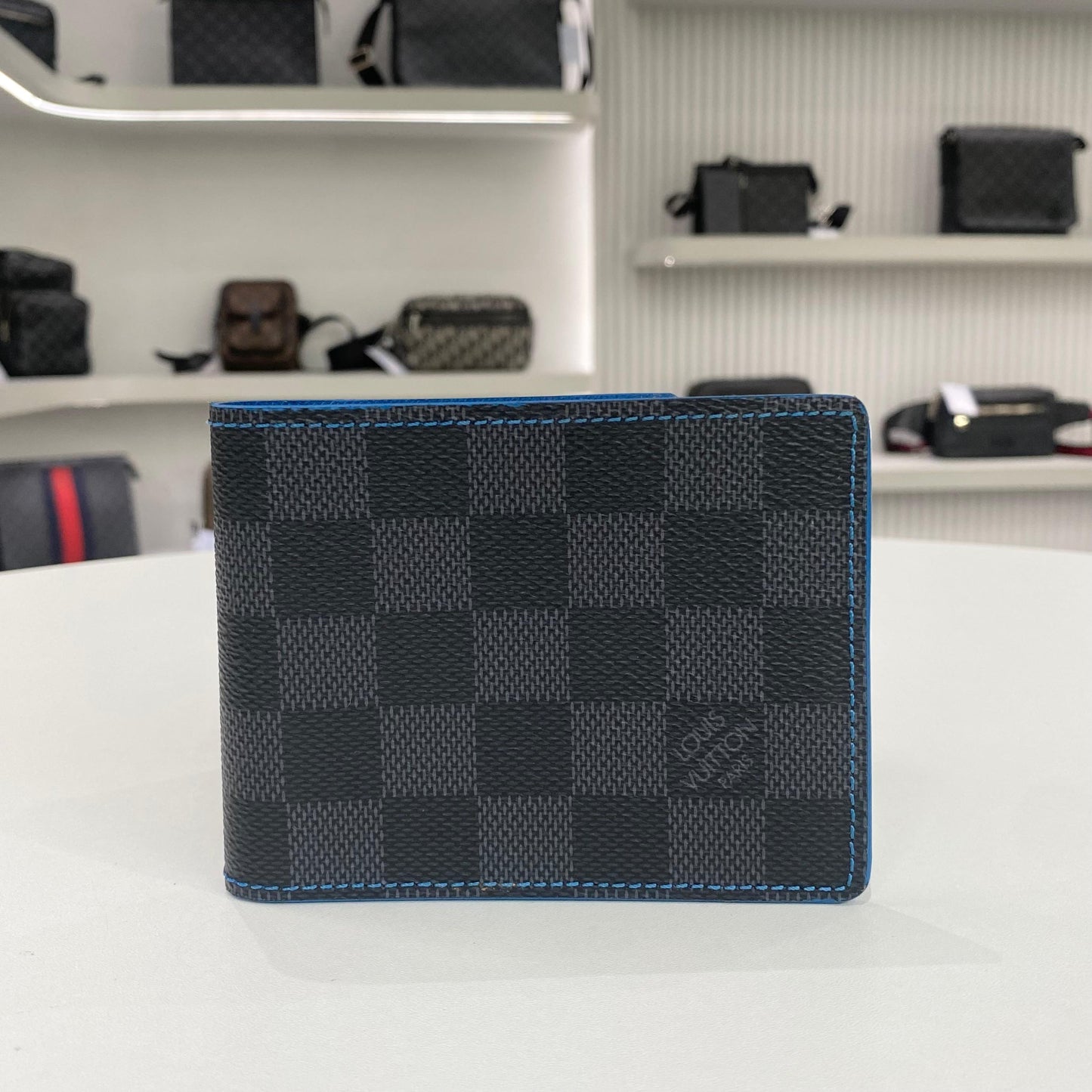 DAMIER WALLET BLACK BLUE