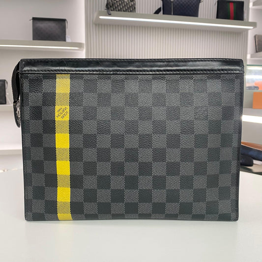 DAMIER YELLOW CLUTCH